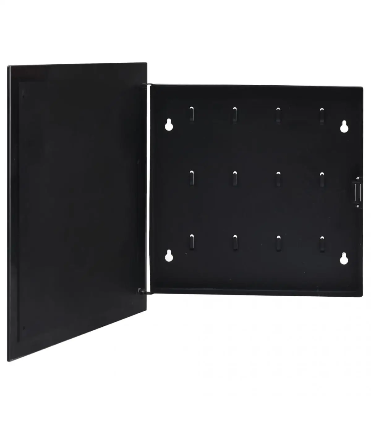 Hooks for general use key box with black magnetic board 35x35x5,5 cm