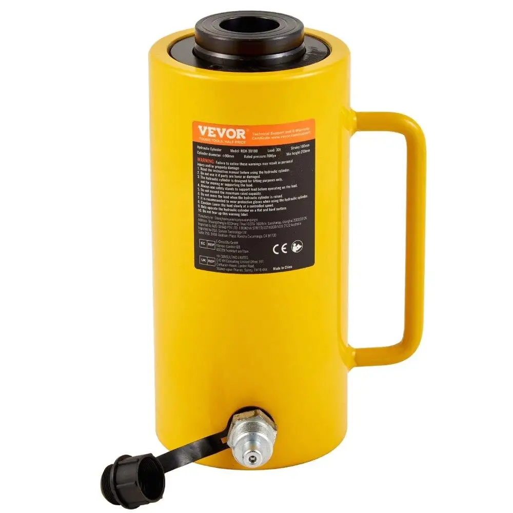 

30-Ton Single-Acting Portable Hydraulic Jack with 100mm Stroke Quick Connector for Industrial Use