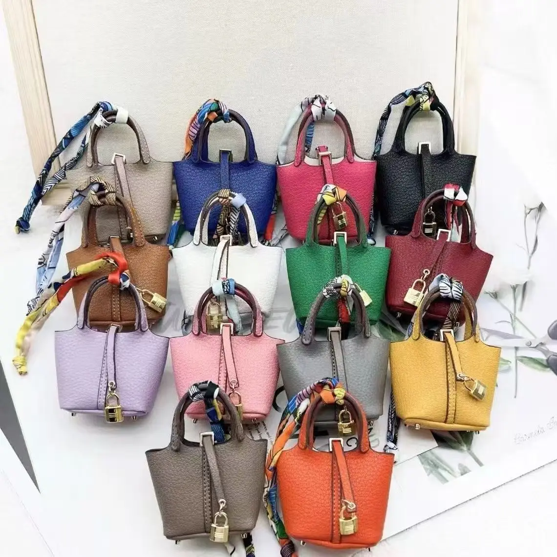 Mini Bolsa Pendente em Formato de Cesta de Comida, Bolsa para Batom, Bolsa para Fones de Ouvido, Bolsa Fofa, Bolsa de Pendurar, Pingente, Chaveiro para Mulheres, Acessório para Bolsa Casual, Presente