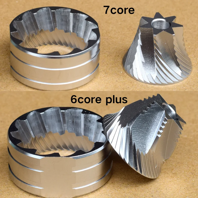 420 stainless steel 38mm 7core Burrs 6 core Compatible With Timemore Chestnut C/C2/C3/C3s/ slim Higher Efficiency Manual Grinder