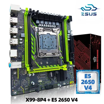 Intel X99-8D4 Xeon E5 LGA2011-3 V4 CPU DDR4 16GB (1*16GB) 2650 MHZ 2133 NVME M.2 SATA ile RAM bellek ZSUS anakart seti kiti