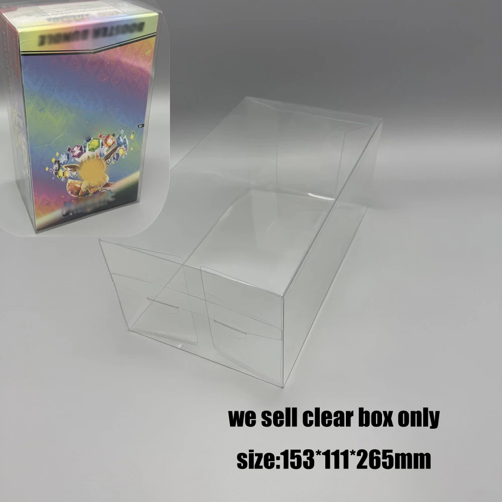 Wysokiej jakości pudełko ochronne na zestaw boosterów PTCG SV8.5 Prismatic Evolutions, przezroczyste etui do przechowywania, pudełko PET. — zdjęcie produktu 2