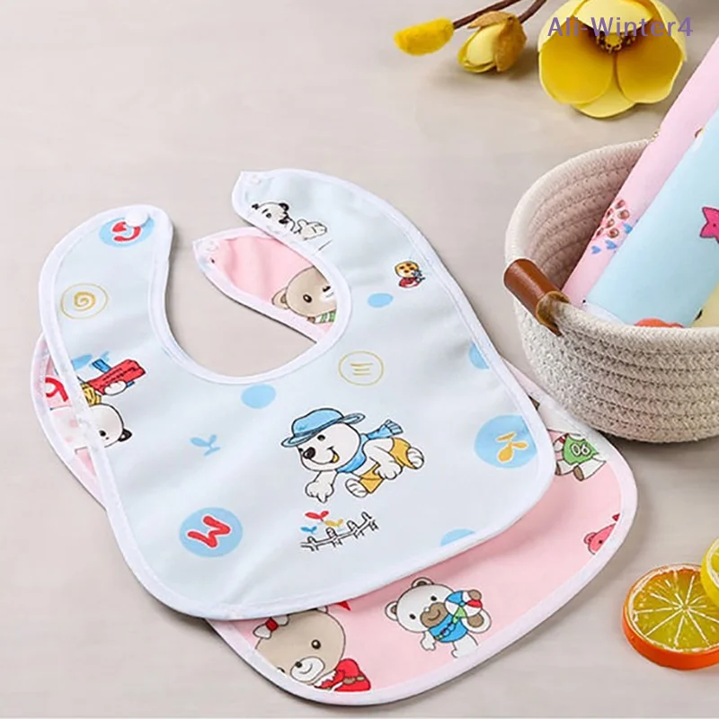 

【Winter4】2/5 шт. Детские водонепроницаемые нагрудники с мультяшным рисунком, супермягкие нагрудники для новорожденных, салфетки для слюней из кристаллического бархата