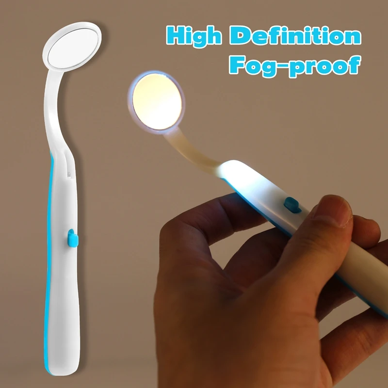 1 Pc Led Light Teeth Oral  Mirror Super Bright Mouth Mirror Illuminated Tooth Care Tool Oral Hygiene Machine