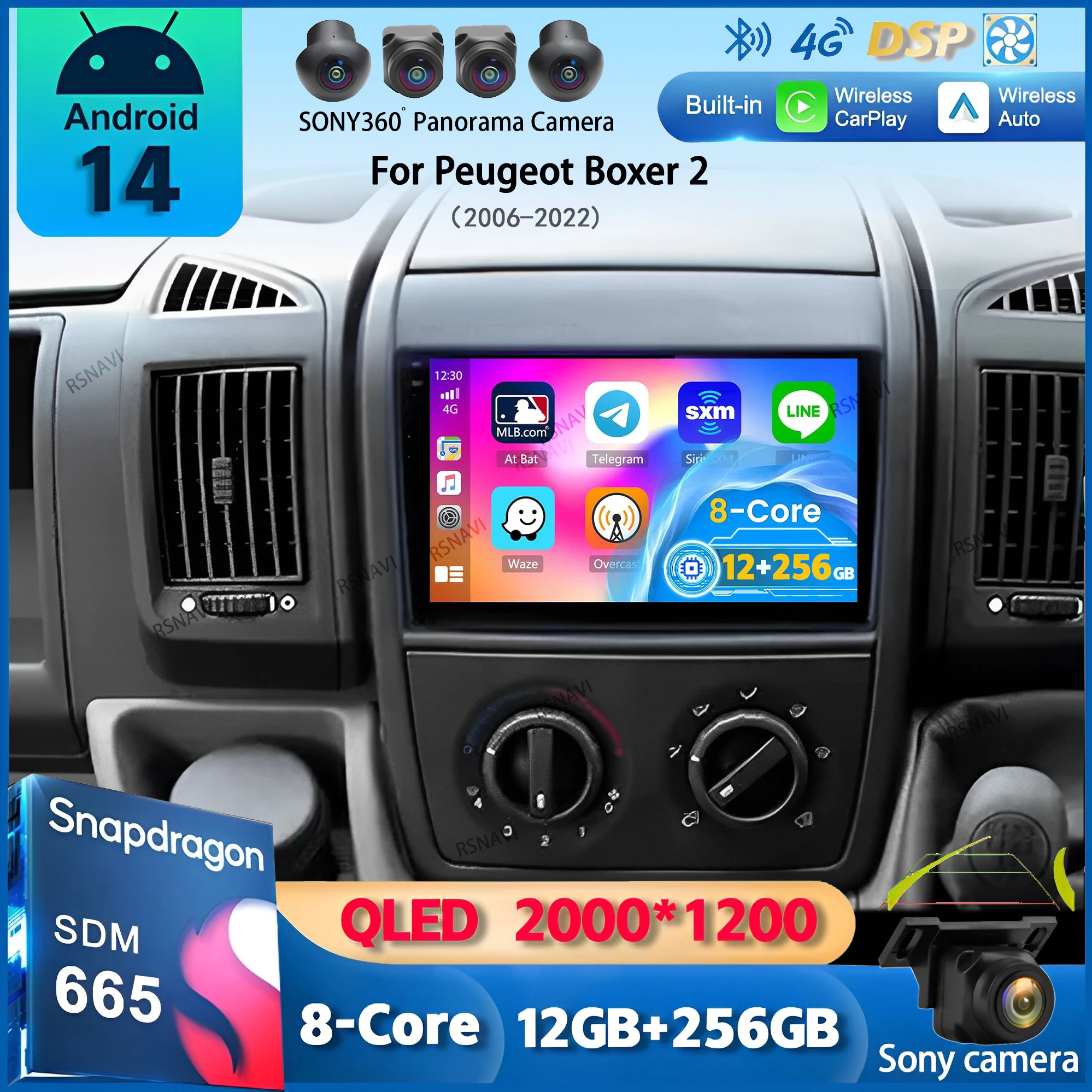 

Android 14 Car Radio For Fiat Ducato 3 2006-2022 For Peugeot Boxer 2 2006-2022 For Citroen Jumper 2 2006-2022 Multimedia Stereo