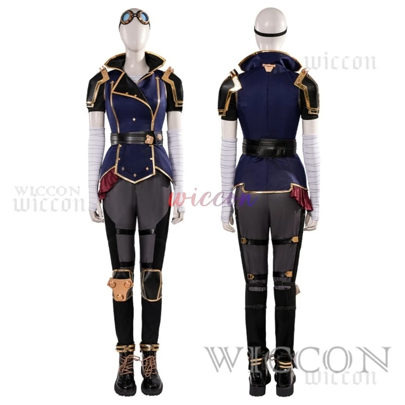 Vi Cosplay De Piltover Enforcer Cosplay Game Arcane Seizoen 2 LOL Kostuum Modieuze Knappe Accessoires Rekwisieten Schoen Uniform