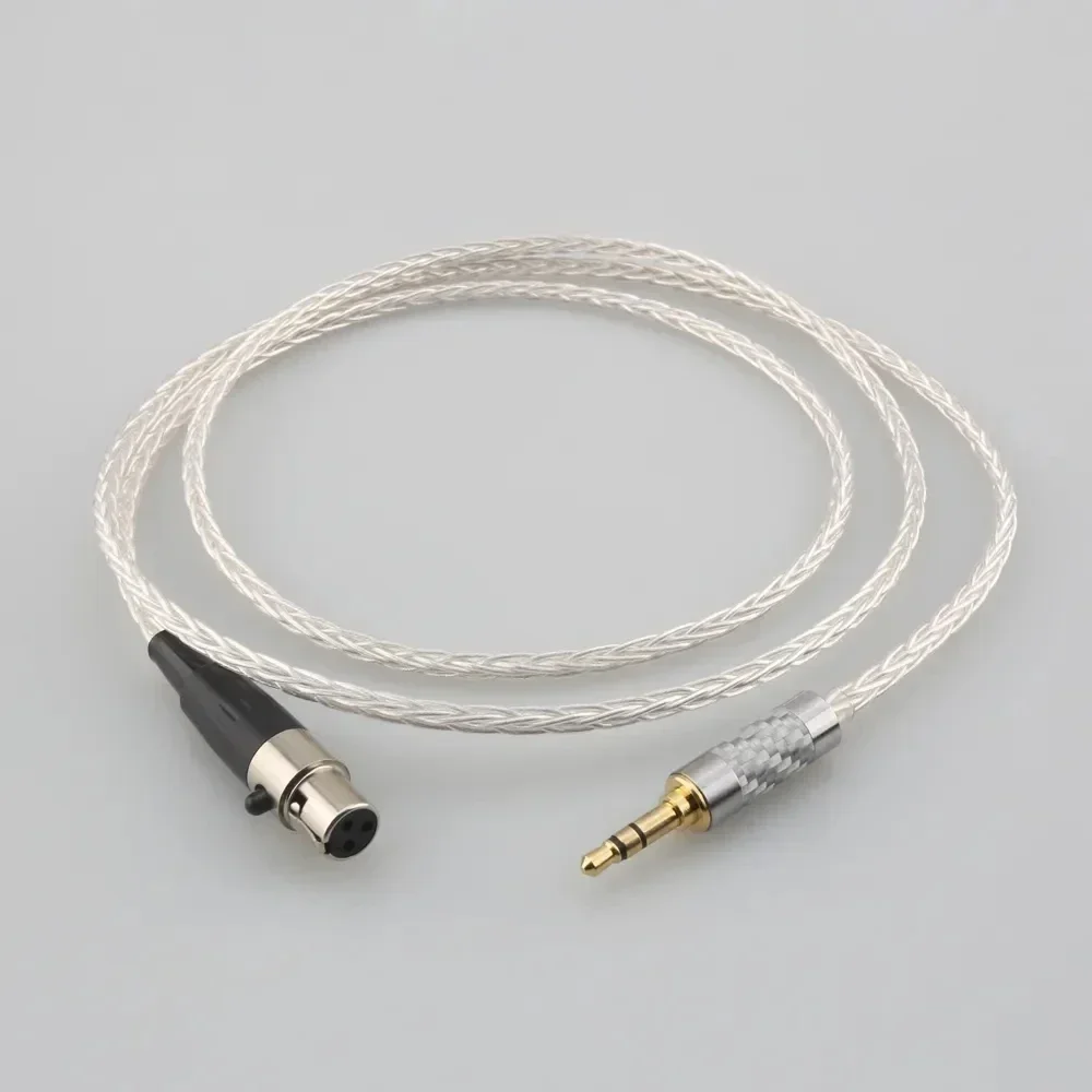 8 Core Audio headphone upgraded cables 3.5mm stereo plug to mini XLR for AK G Q701, K240S ,K271 ,K702 ,K141 ,K171, K712