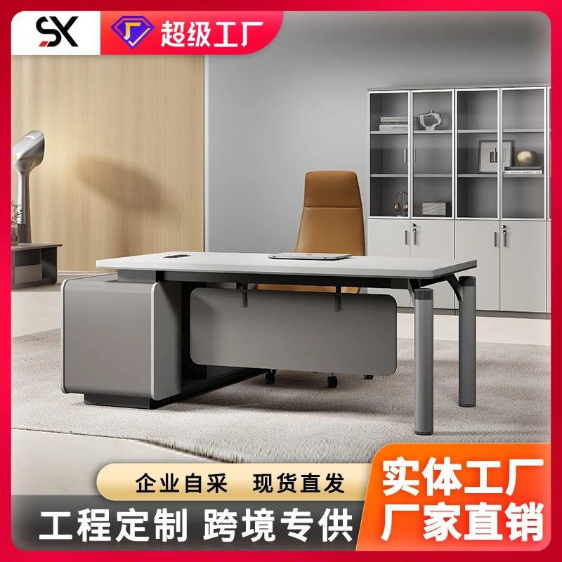 , , CEO , New-Style Manager And Chair Set, Single Executive Desk, Office Table