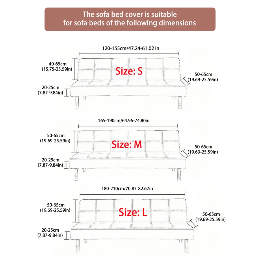 The high-elasticity fleece jacquard sofa bed cover with geometric pattern is easy to install and decorates your sofa bed