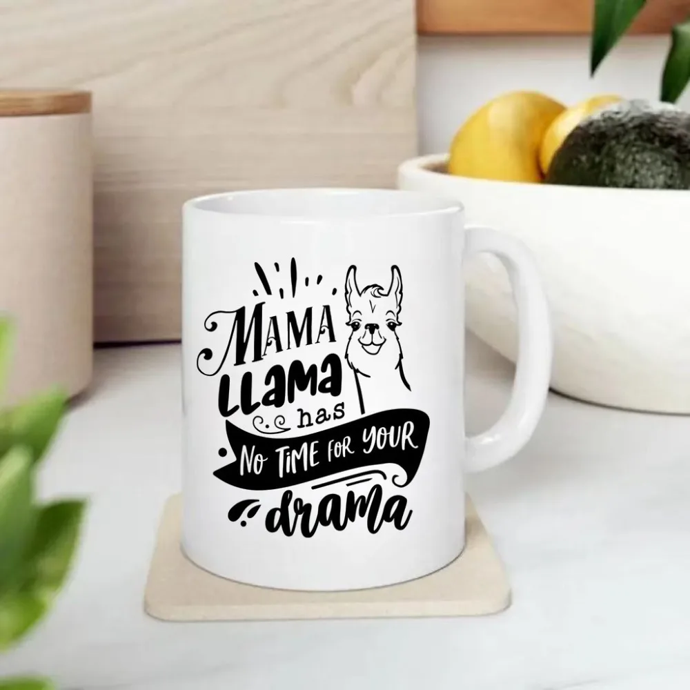 

1 piece, "I don't have time for you" - a fun pattern mug, ceramic coffee cup, tea cup, machine washable