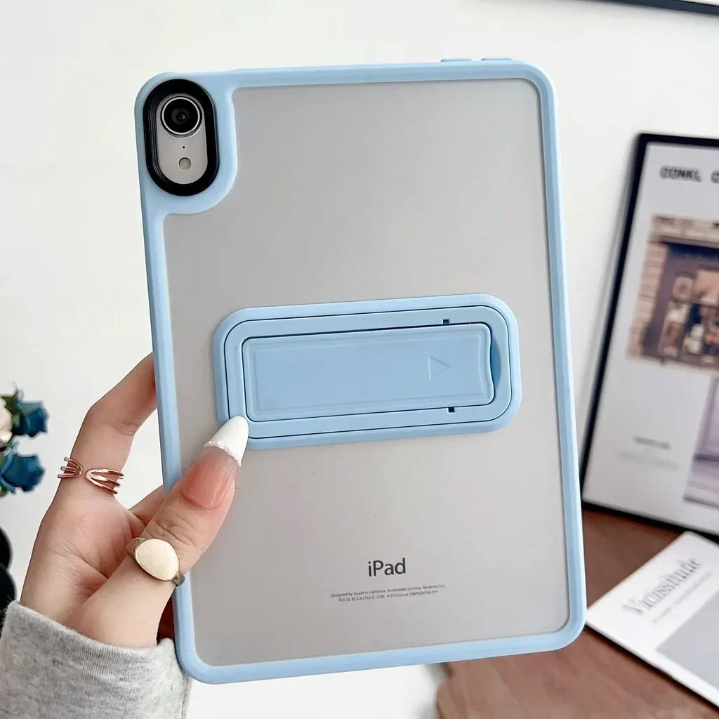 iPad Pro 11 2024 5th Mini 2024 8.3 7th A17 Air 11 6 13 5 4 2 1 10th 10.9 10.2 9.7 Mini 6 5 4 PC + TPU 커버 용 스탠드 태블릿 케이스