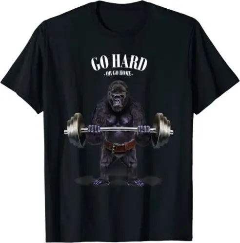  Gorilla Weightlifting in Fitness Gym Design Great Gift T-Shirt S-3XL