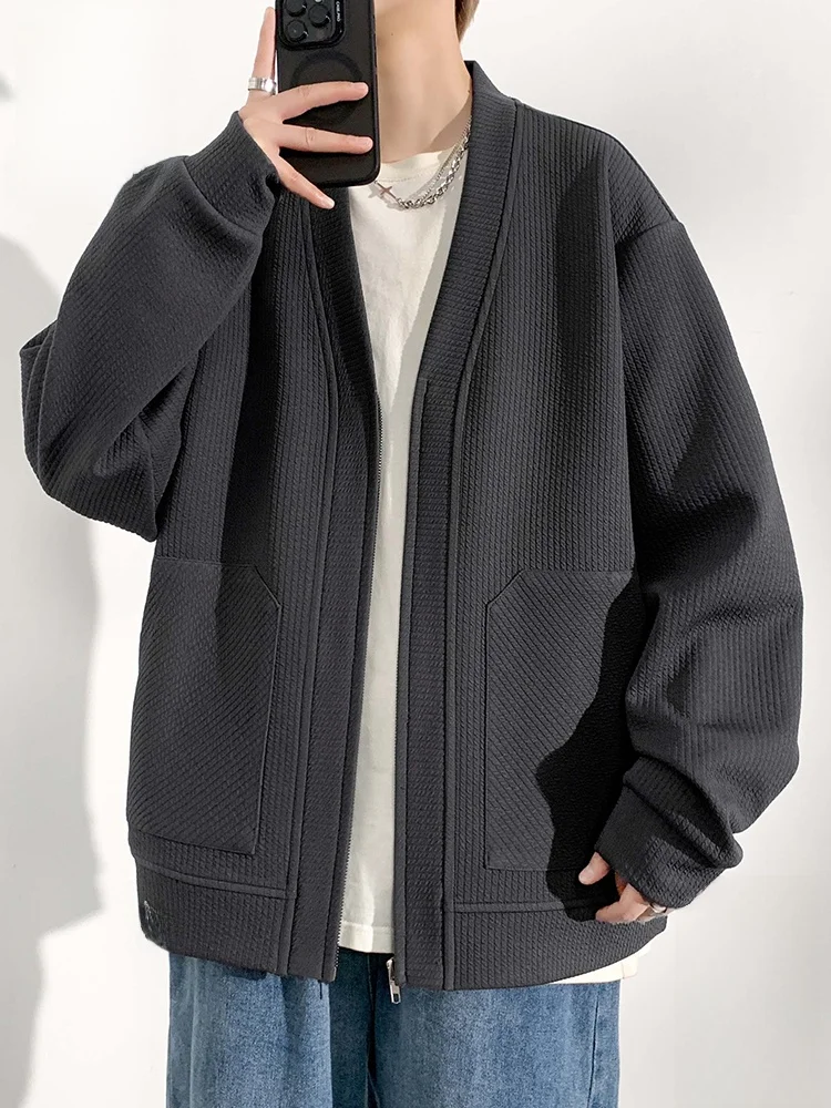

PaulFrank Retro Loose Jaet Men's Autumn New Casual Top Large Mouth Monkey Polyester Fiber Blend Warm Outerwear Coat