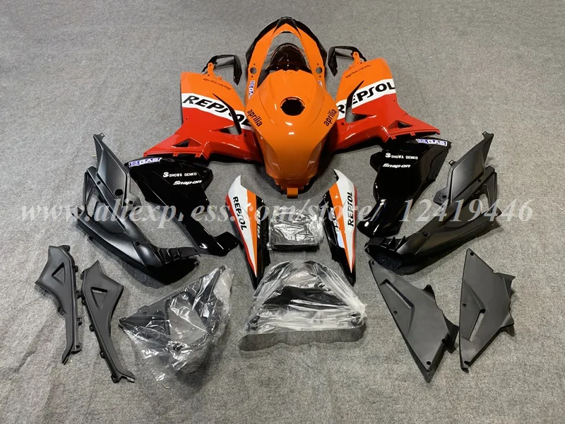 New ABS Whole Motorcycle Fairings Kit Fit for Aprilia RS125 RS4 50 125 2006 2007 2008 2009 2010 2011 Bodywork Set Red Orange