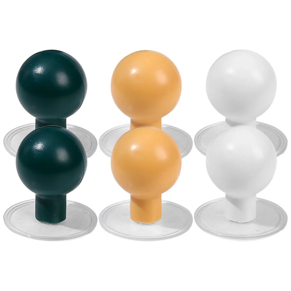 

6Pcs ABS Toilet Lid Lifter Knob Colored Portable Suction Home Bathroom Wall Hanger Toilet Seat Lifter Bathroom Supplies