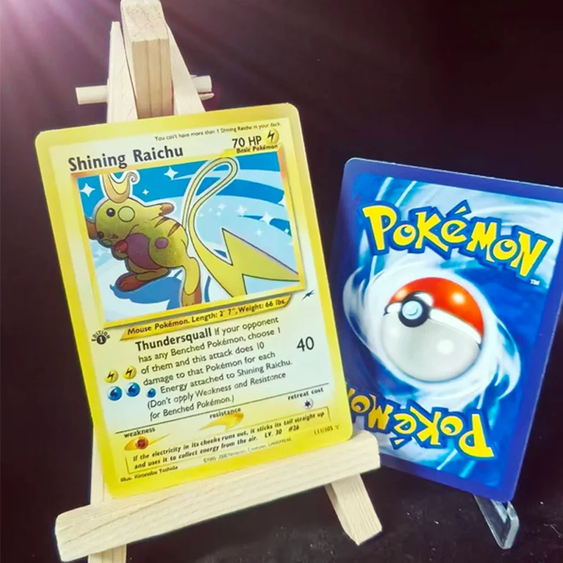 Diy pkm ptcg cartões versão antiga japonês inglês neo escuridão brilhando charizard mewtwo tyranitar magikarp coleção cartão de jogo