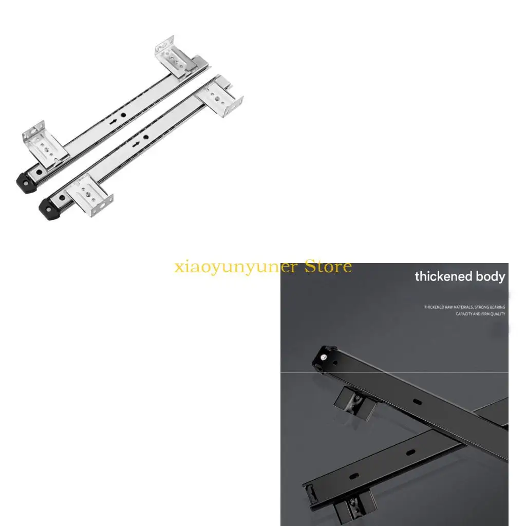

P9JB Reinforced Keyboard Tray Track System With 24cm Smooth Extension And Heavy Duty Steel Construction