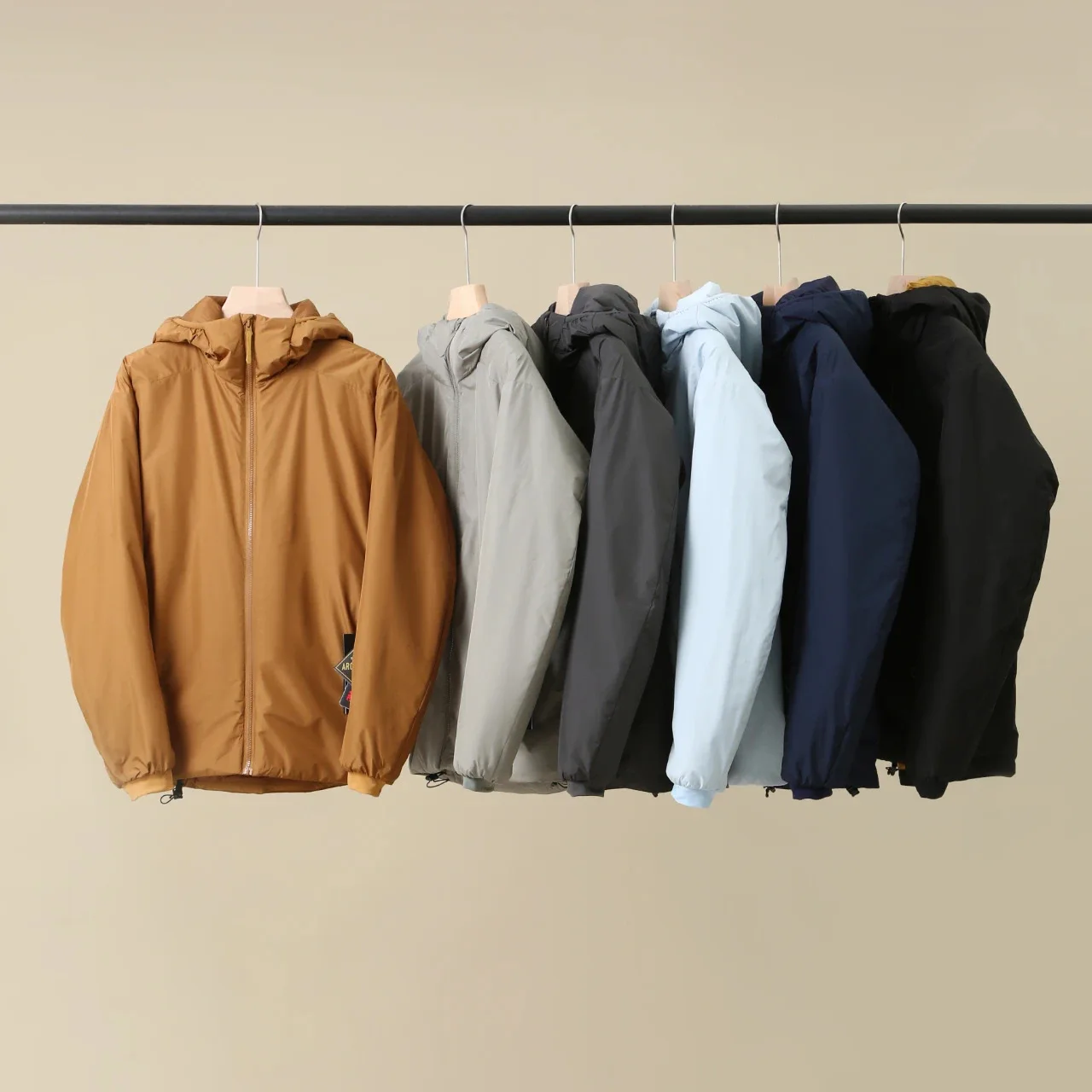 

Autumn Winter Outdoor Men's Lightweight Thiened Casual Warm Windproof Waterproof Jaet Cotton Coat ex Hooded Coat