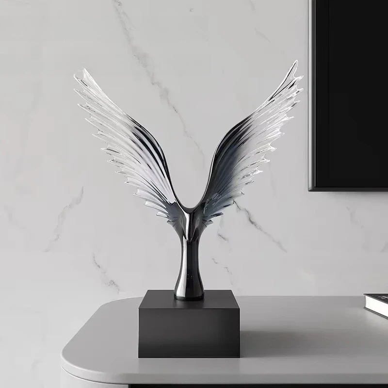 Creative Decor Sculptures Luxury Ornament  Artistic Soft Decoration  Modern Minimalist Living Room Office Wine Cabinet Decor