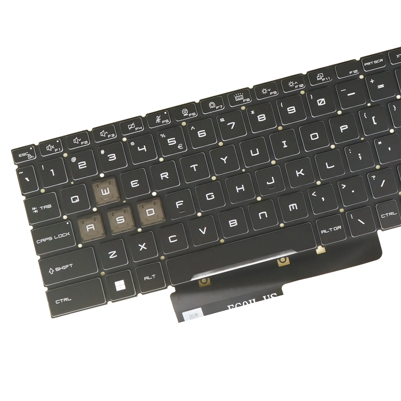 US English RGB Backlit Keyboard For MSI Pulse 15 B13V,17 B13V,15 B13VFK,15 B13VGK , MS-1585, 17 B13VFK, 17 B13VGK ,MS-17L5