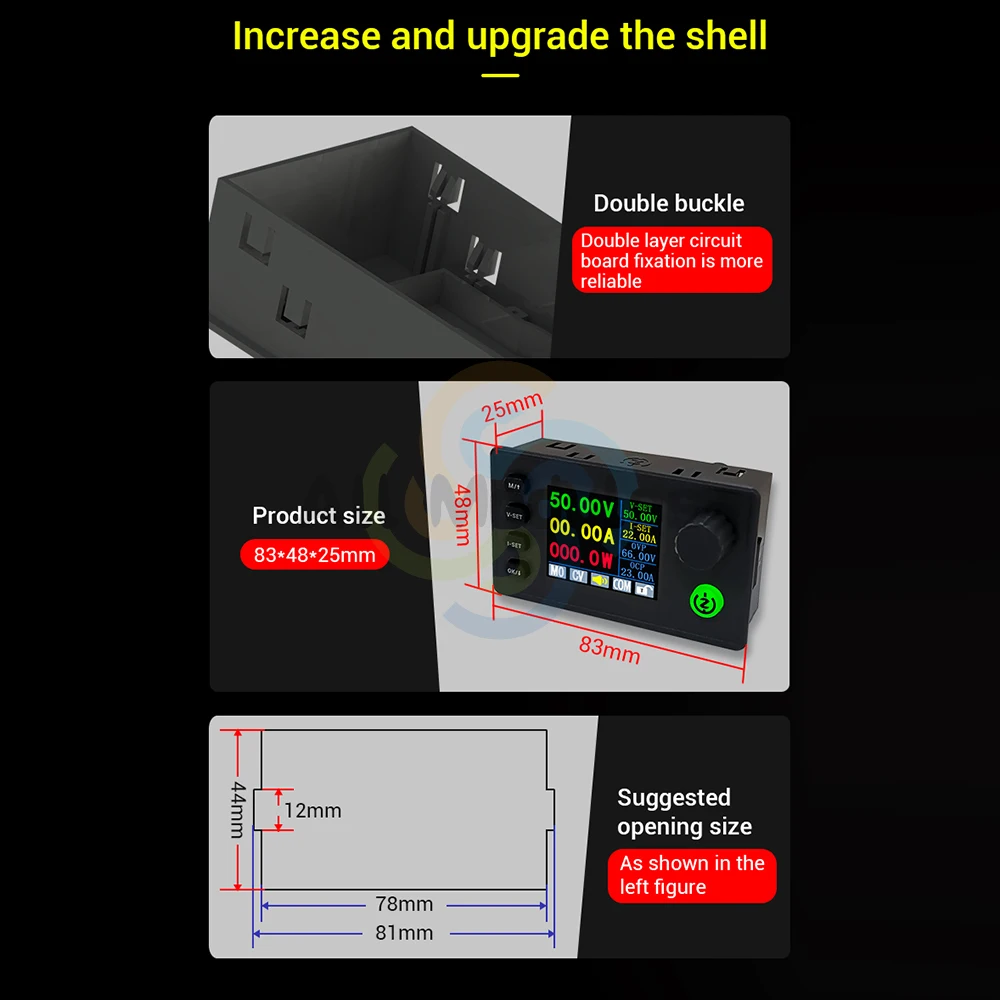 Imagem -03 - Step-down dc Regulador de Tensão Ajustável Alimentação Tensão Constante Módulo de Corrente Constante Buck Module Zk6522c 22a 1400w