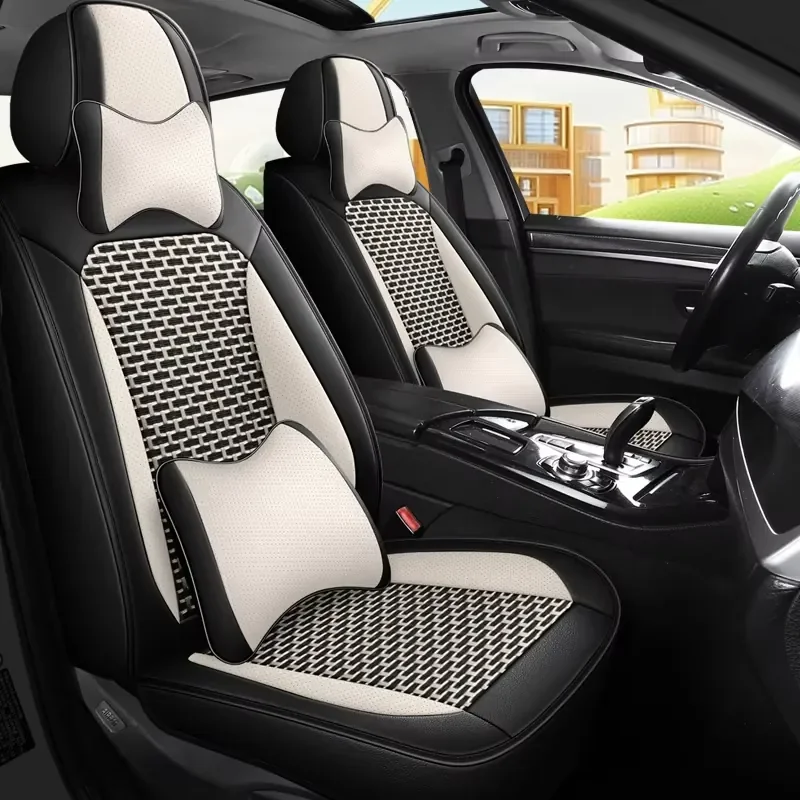 

Airy Mesh Dirt-resistant 11-Piece Full Set Universal All-Season Rear Car Seat Cover Compatible Easy