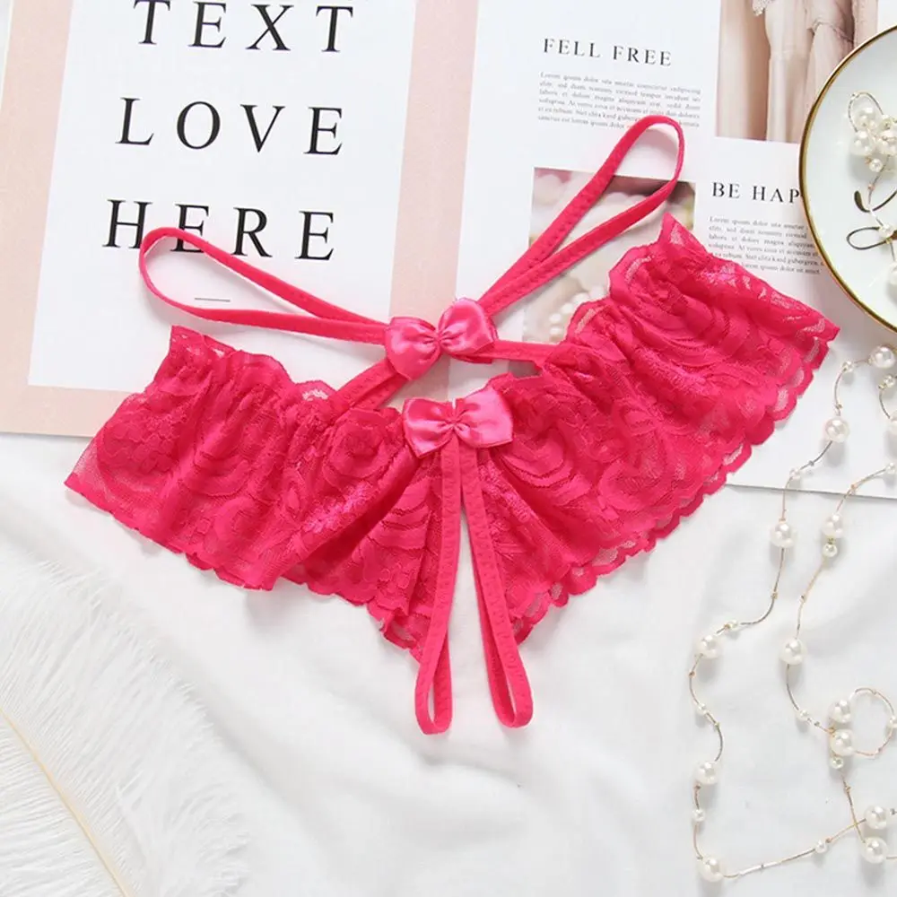 オープンクロッチセクシーレースパンティーTバックエロティックランジェリー下着