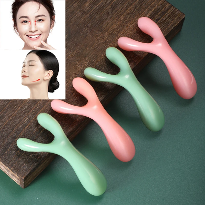 Women Face Lifting Guasha Scraping Massage Facial Tools Massage Plate Reduce Puffiness Nose Lifting Nose Massager