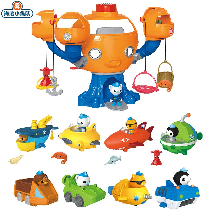 Original Octonauts Octopus Fort Octo-pod Base Set Barnacles Kwazii Tweak Peso Dashi Naval Vessels Toys Children Birthday Gifts