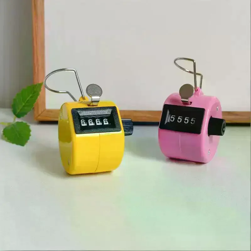 5.4*4cm Handheld 4 Digital Tally Counter Mechanical Manual Palm Clicker Number Count For Inventory Counting Sports Scoring