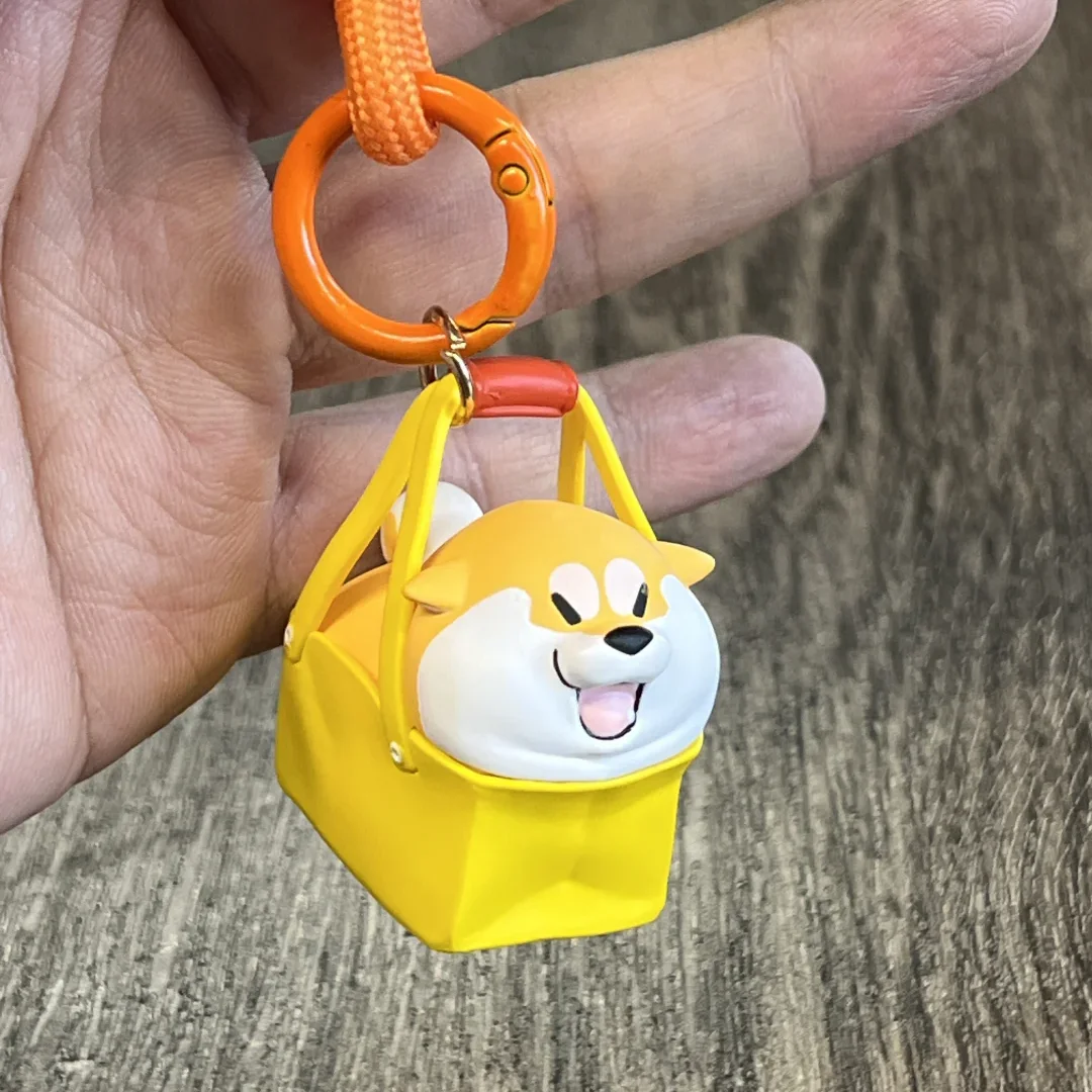 Dodowo Shiba Inu 강아지 크로싱 시리즈 블라인드 박스 카와이 애니메이션 개 액션 피규어 장난감 데스크탑 장식 미스터리 박스 생일 선물