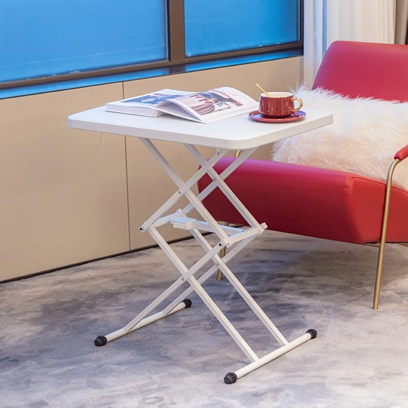 Folding computer desk Bedside lift study table Portable plastic office folding table