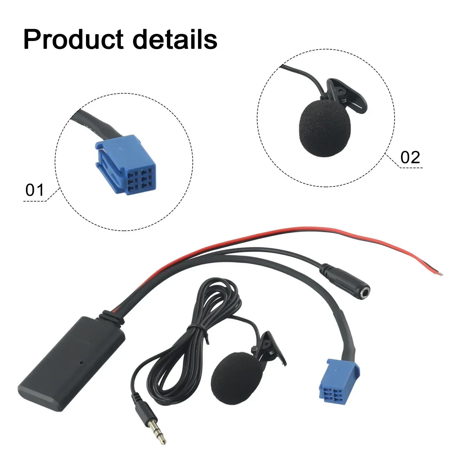 Car Radio Bluetooth Cable For Lexus IS250 IS350 06-08 Music Adapter For Toyota Crown Handsfree Aux Audio Adapter Cable