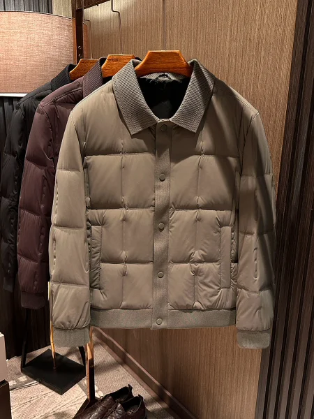 

Высококачественная мужская повседневная вязаная куртка с воротником-стойкой в стиле пэчворк, легкая роскошная куртка Faion Busin Gentleman Sle