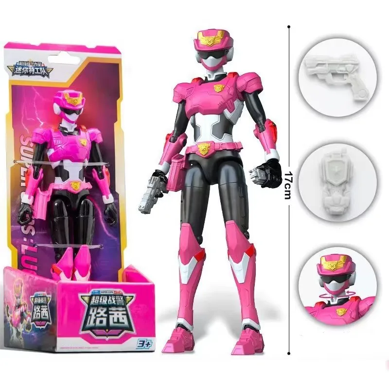 New Miniforce Super Cops Power Bolt Max Leo Model Action Figures