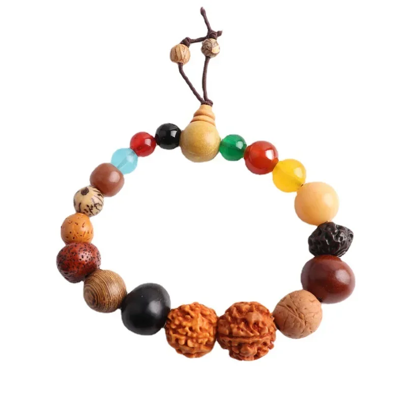 Vajra Bodhisattva Rosary Beads Bracelet Men Beaded Natural Jewelry Agate Amulets Bangle Accessories Gemstones Stone Gifts