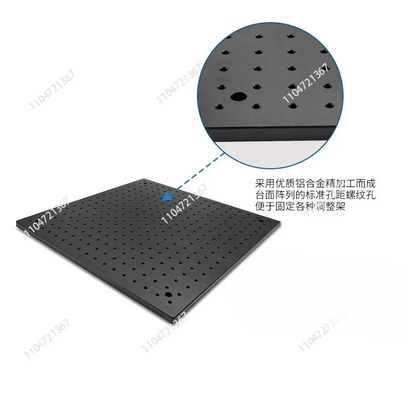 

Optical Flat Plate Aluminum M6 Tapped Mounting Holes Fixed Honeycomb Breadboard Experimental Substrates 1pcs