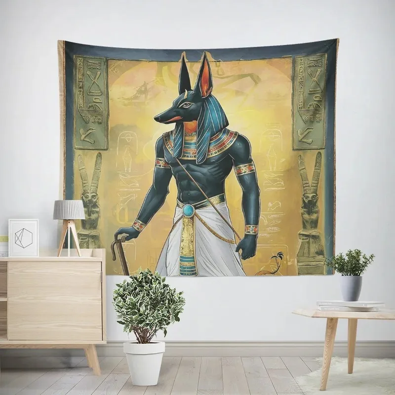 Home decoration modern room decor items wall tapestry aesthetic bedroom wall art large fabric ancient Egypt pharaoh retro