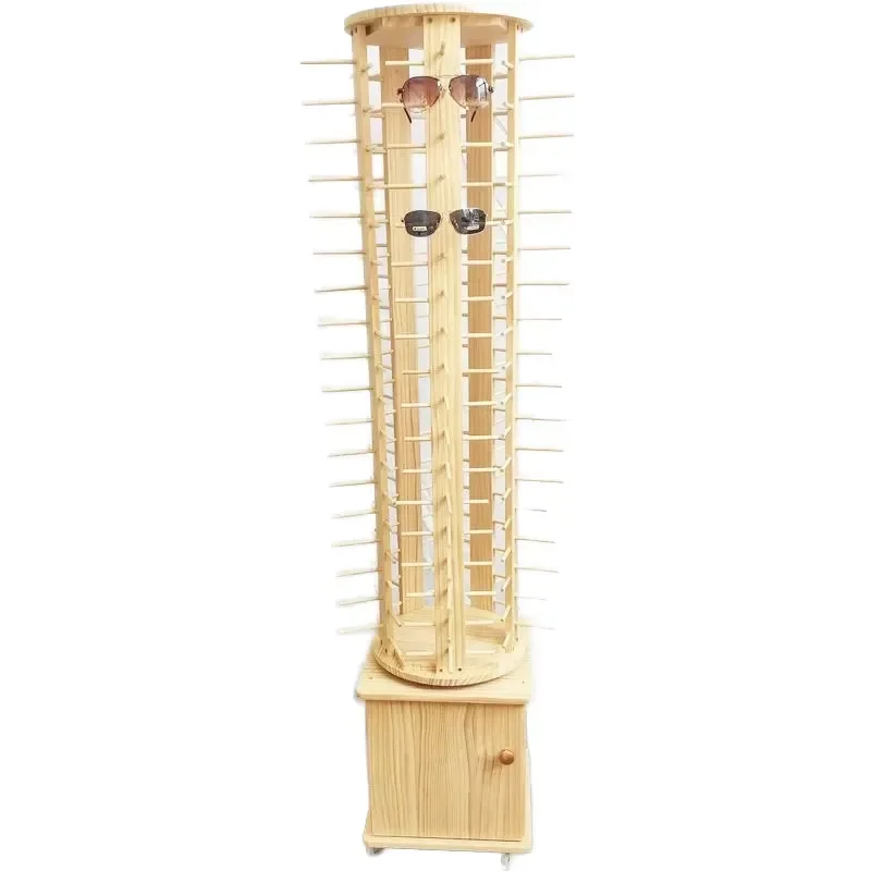 Custom Wooden Floor Standing Display Rack for Optical Glasses and Sunglasses Classic Xingchuang Countertop Showcase Stand