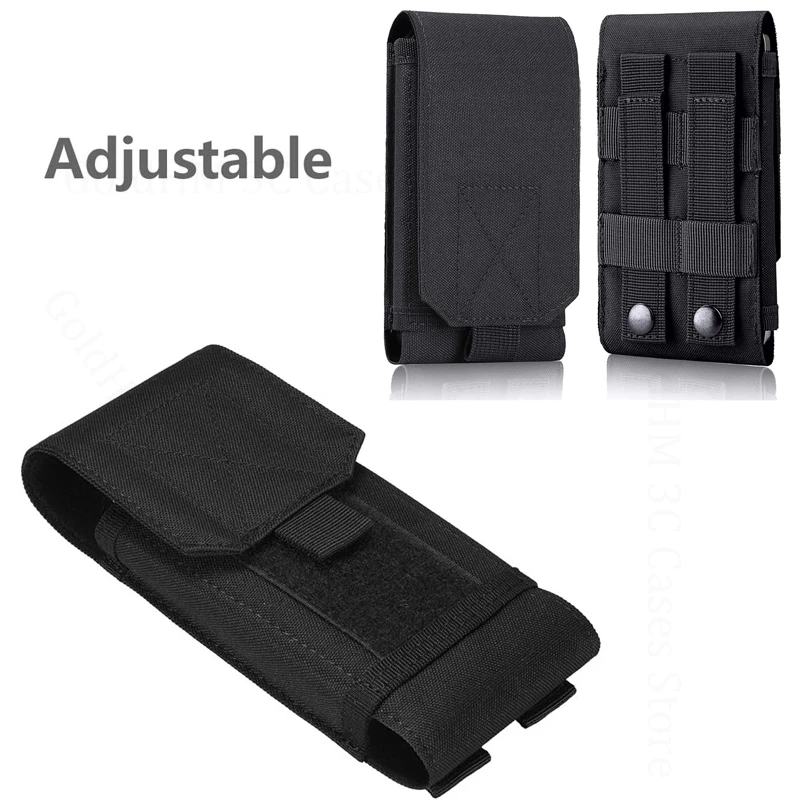 

Molle Tactical Phone Bag Pouch For Motorola X70 Air X50 Ultra Cases Nylon Waist Belt Cover For Moto X40 X30 S30 Pro S50 Neo E15