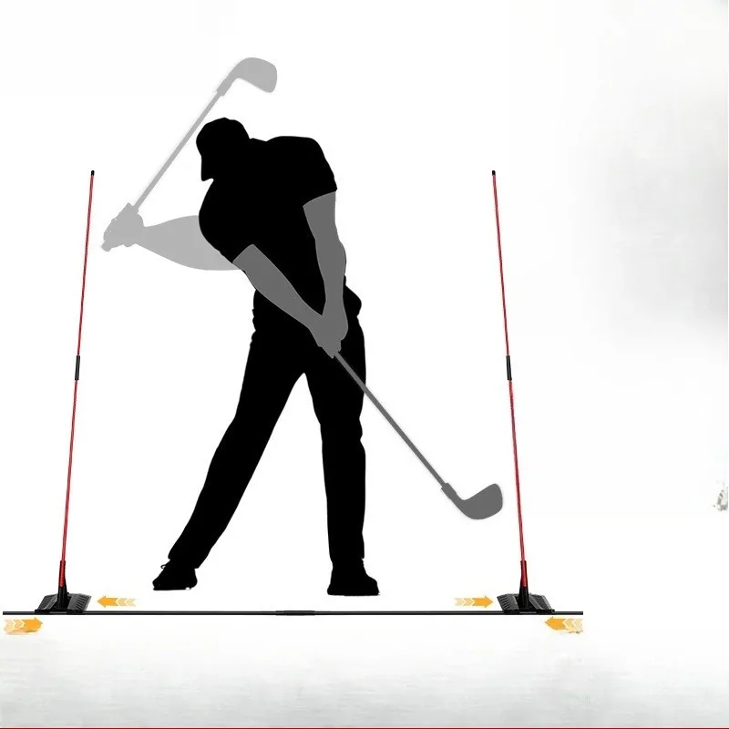 

Golf swing plane trainer Angle adjuster Position corrector Directional indicator Stick Auxiliary equipment