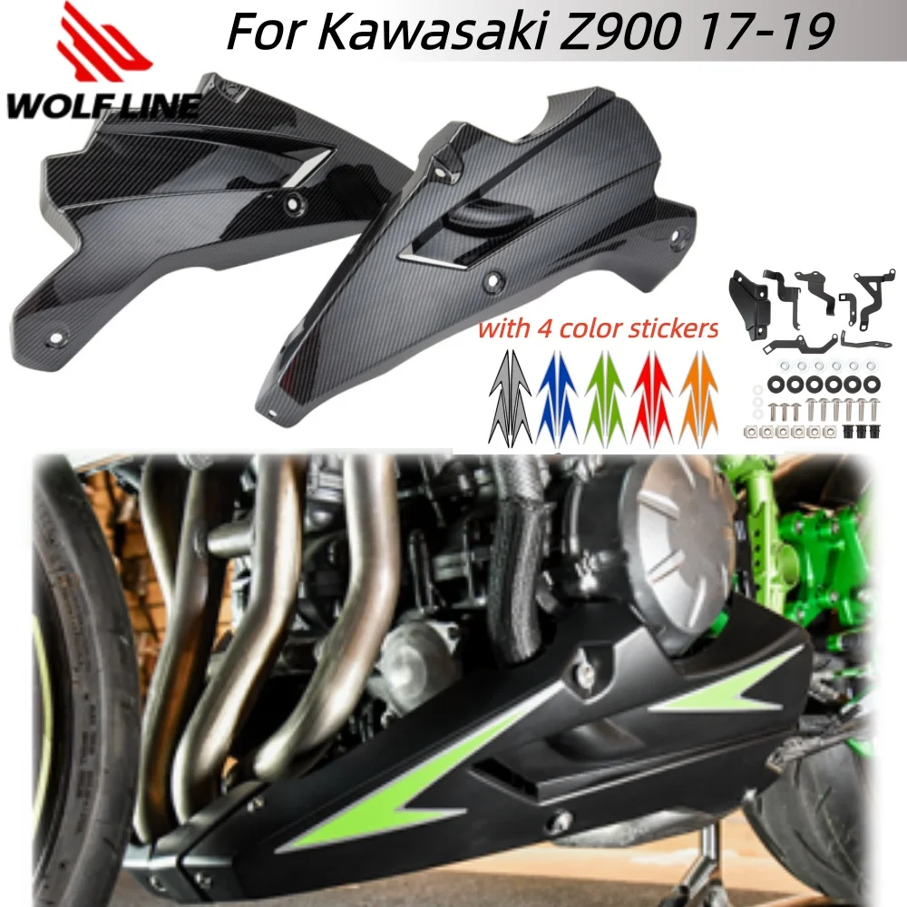 

Wolfline Z900 Belly Pan Fairing Cowl Motorcycle Lower Engine Protector Cover for Kawasaki Z900 Z 900 2017 2018 2019 Accessories