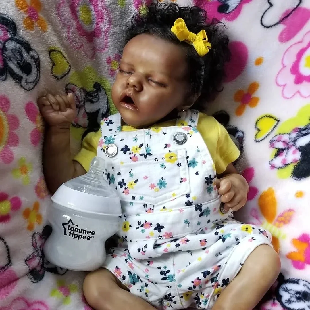 

Risbecko 17 Inch Reborn Baby Doll Cute Doll Soft Touch 3D Paint and Visible Veins - Collectible Art Doll Gift Birthday Gift