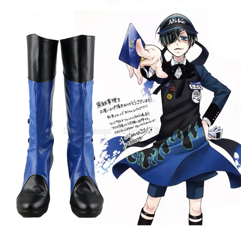 

Black Butler Ciel Phantomhive Cosplay Shoes Boots Halloween Carnival Party Cosplay Costume Accessories