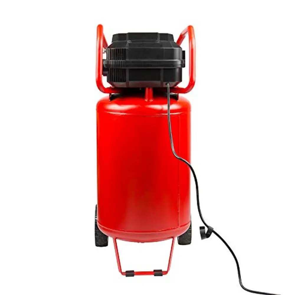 Kompresor udara bebas minyak 20 galon, 1,8 HP 175 PSI baja antikarat Peralatan bengkel garasi merah