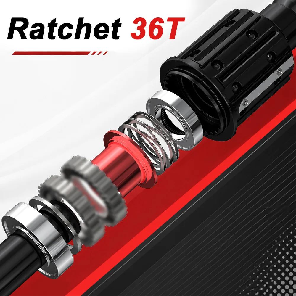 TITGMER MTB-Naben-Ratschen 36T 28-Loch MTB Boost Hinterradnabe 12x148 15x110 12x142 15x100 für Shimano Geräuscharme Scheibenbremsnabe – Detail 2