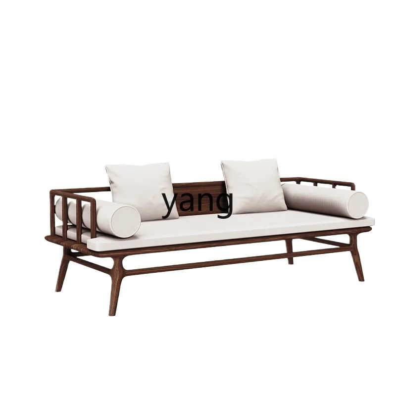 

LTT Walnut Arhat Bed New Chinese Living Room Home Sofa Bed Small Apartment Furniture