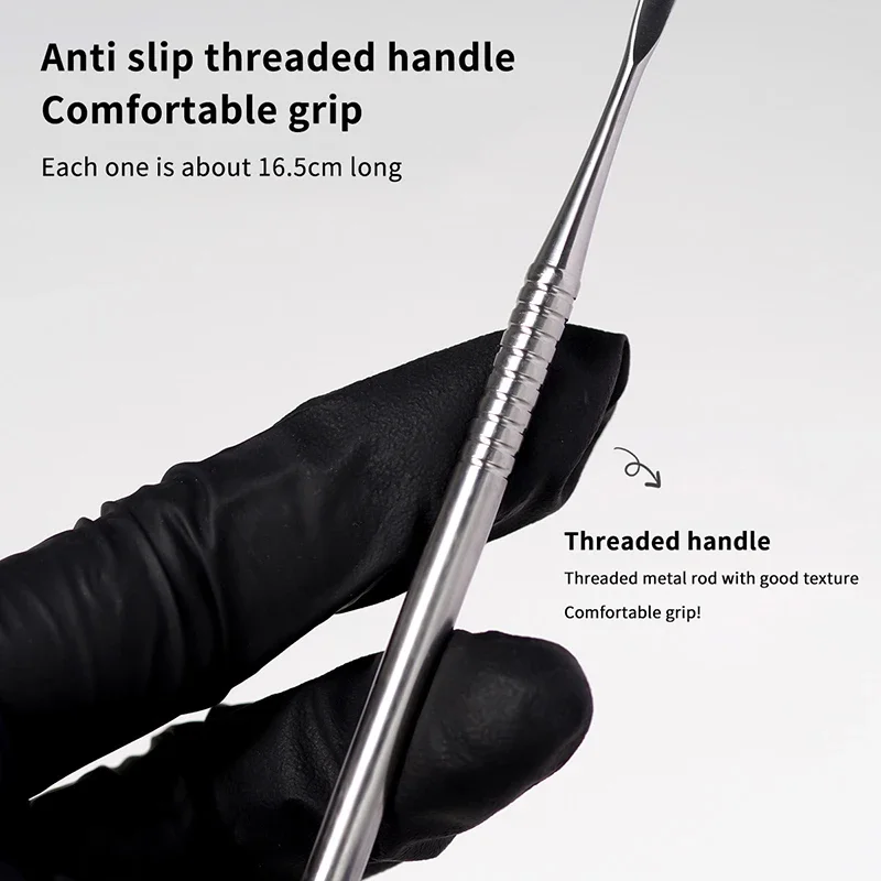 المعادن برأسين مسمار نحت قضيب تمديد الغراء إزالة عصا هلام إزالة ملعقة مسمار البولندية غمس أداة إزالة الصواميل #4