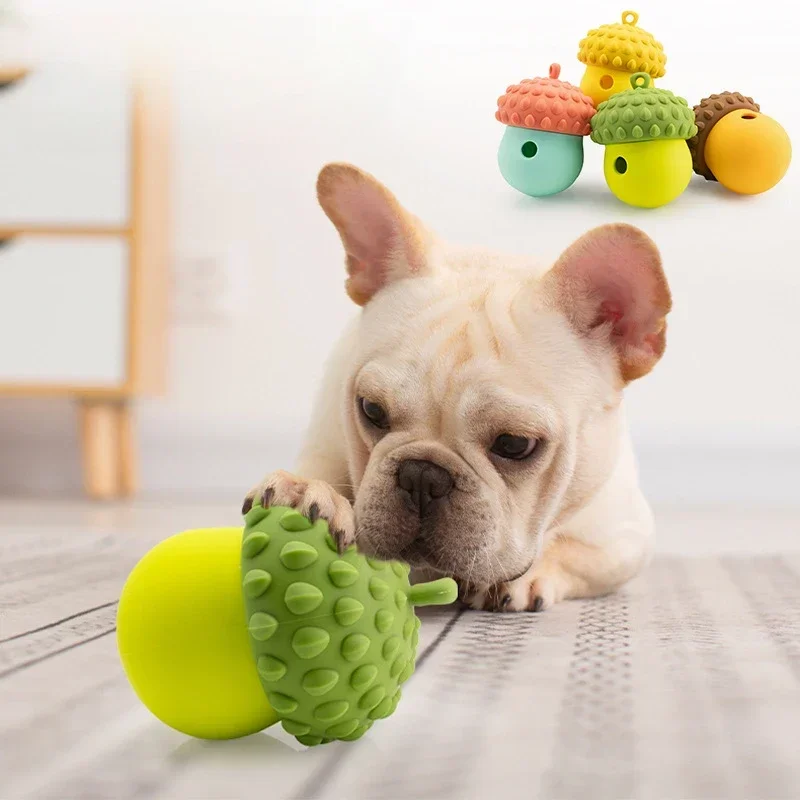 

smvp New Dog Feeding Toy - Chewing and Chewing Resistant Teeth Grinder - Slow Food Silicone Pet Toy