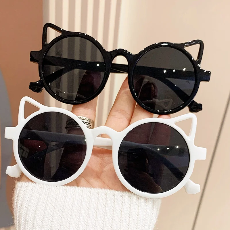 Kids Sunglass Retro Cat Ear Beach Summer Eyewear